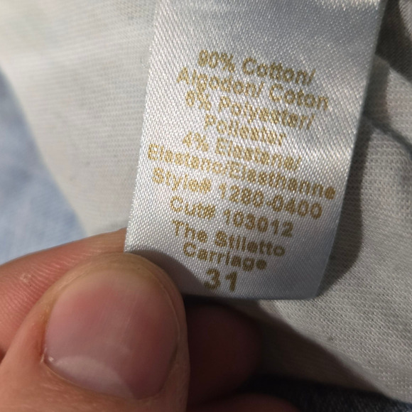 Current/Elliott The Stiletto Skinny Jeans Light Wash Carriage Size 31 USA Made - Picture 6 of 9